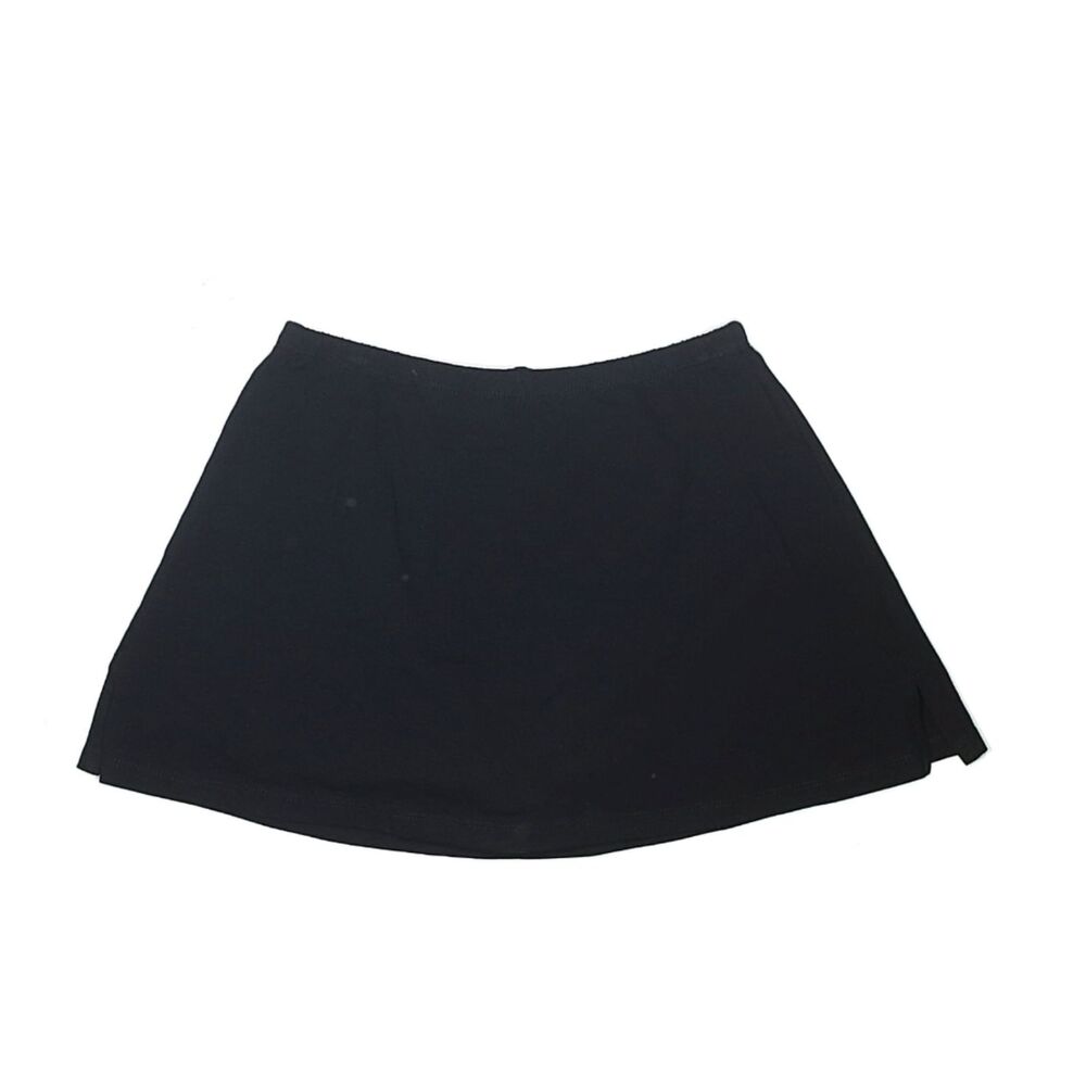 White Fox West Coast Love Mini Skort Black Size M Stretch Cotton Y2K - Picture 2 of 5
